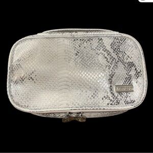 Stephanie Johnson Metallic Snakeskin Pouch